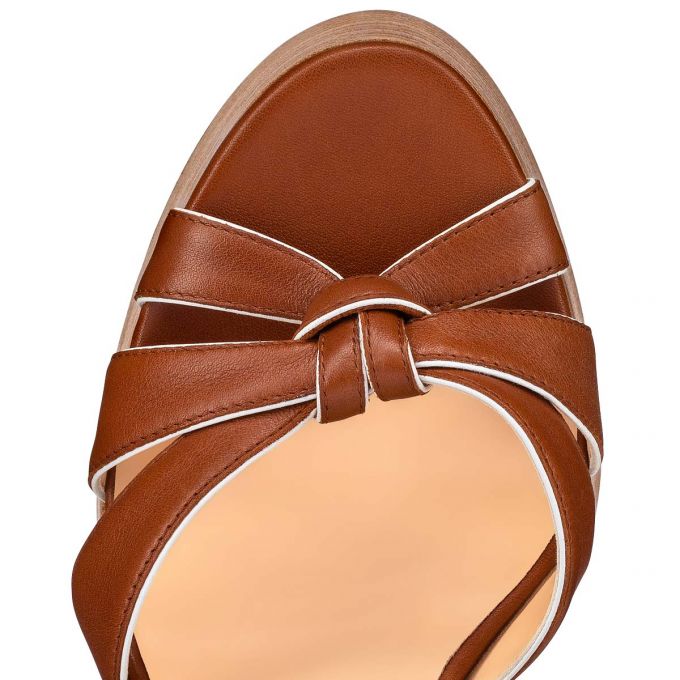 Sandalias Christian Louboutin Foolanjalili 130 Calf Sandals Mujer Beige | MX-33494