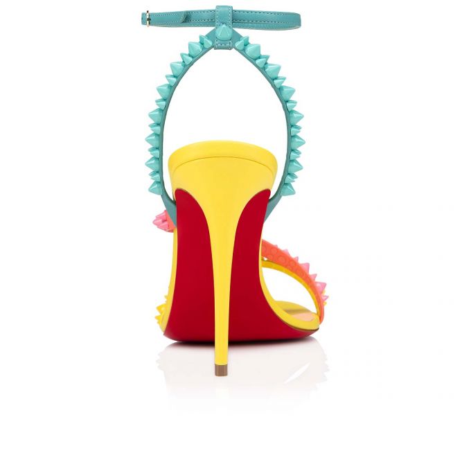 Sandalias Christian Louboutin Mafaldina Spikes 100 Nappa Sandals Mujer Multicolor | MX-37446