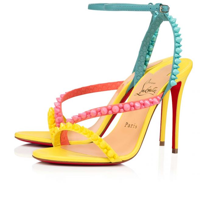 Sandalias Christian Louboutin Mafaldina Spikes 100 Nappa Sandals Mujer Multicolor | MX-37446