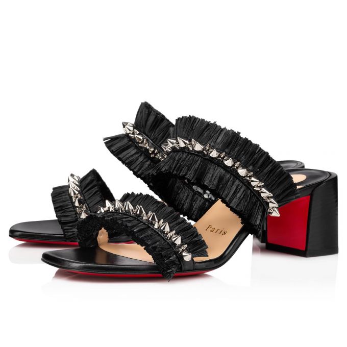 Sandalias Christian Louboutin Marivodou 55 Sandals Mujer Negros | MX-14333