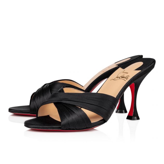 Sandalias Christian Louboutin Nicol Is Back 85 Crepe Satin/Satin/Lurex Sandals Mujer Beige | MX-23645