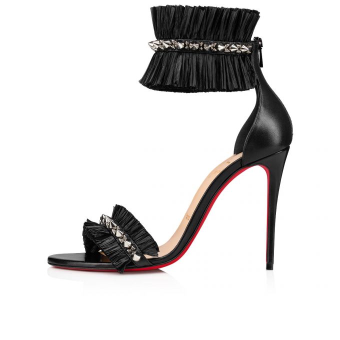 Sandalias Christian Louboutin Poupedou 100 Sandals Mujer Negros | MX-91720