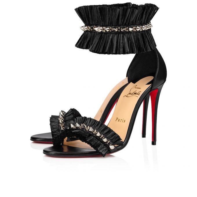 Sandalias Christian Louboutin Poupedou 100 Sandals Mujer Negros | MX-91720