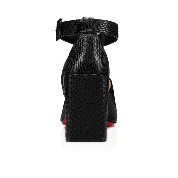 T Strap Christian Louboutin Binguetta 85 Calf T Correa Mujer Negros | MX-69788