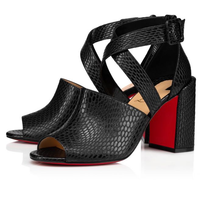 T Strap Christian Louboutin Binguetta 85 Calf T Correa Mujer Negros | MX-69788