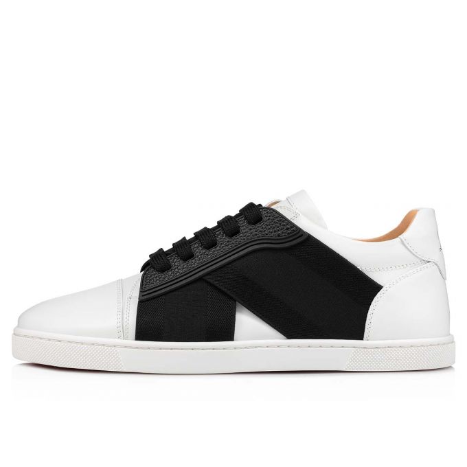 Tenis Christian Louboutin Elastikid 000 Calf Sneakers Mujer Blancos Negros | MX-63933