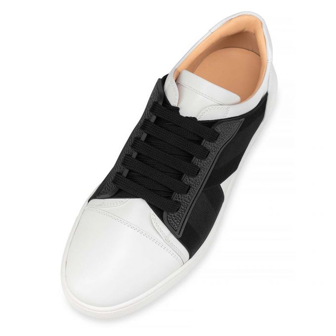 Tenis Christian Louboutin Elastikid 000 Calf Sneakers Mujer Blancos Negros | MX-63933