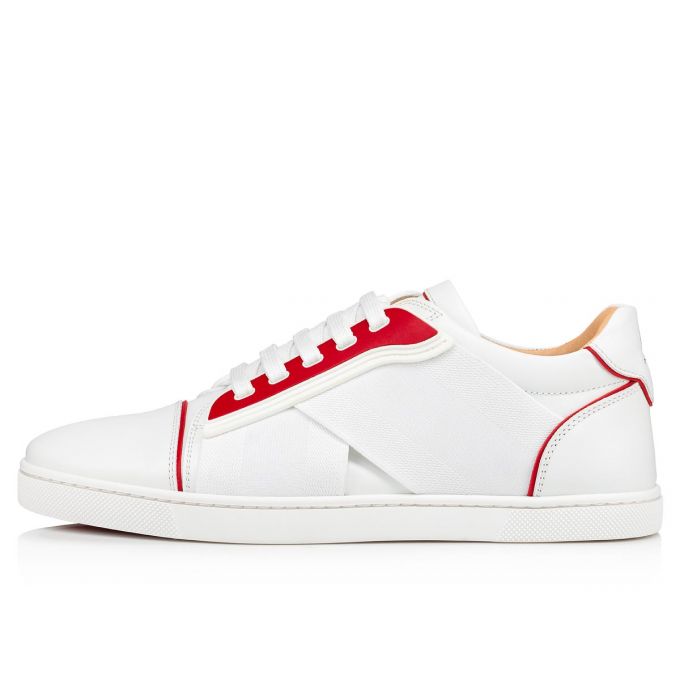 Tenis Christian Louboutin Elastikid 000 Calf Sneakers Mujer Blancos Rojos | MX-71907