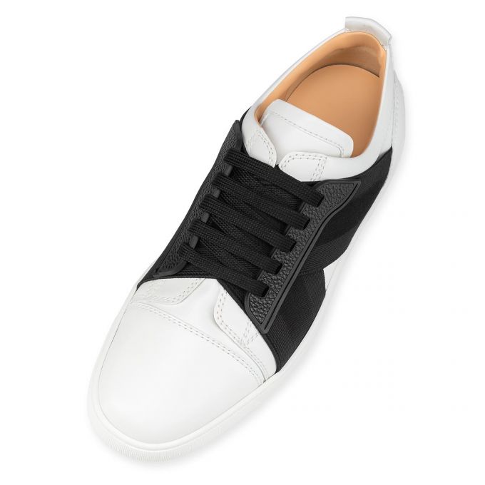 Tenis Christian Louboutin Elastikid Calf Sneakers Hombre Blancos | MX-07499