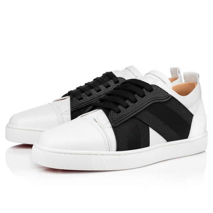 Tenis Christian Louboutin Elastikid Calf Sneakers Hombre Blancos | MX-07499