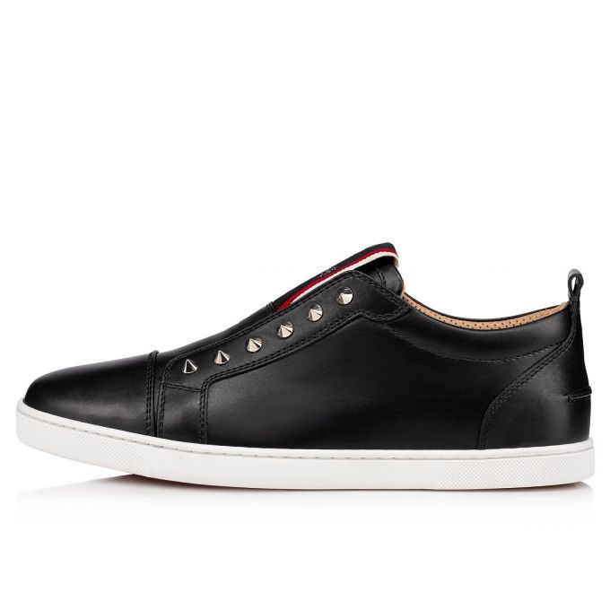 Tenis Christian Louboutin F.A.V Fique A Vontade Calf Sneakers Hombre Negros | MX-08025