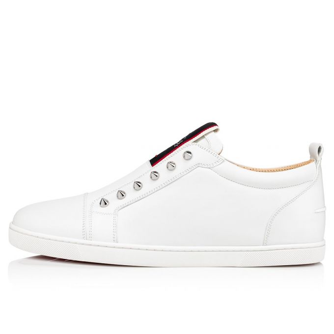 Tenis Christian Louboutin F.A.V Fique A Vontade Calf Sneakers Hombre Blancos | MX-34492