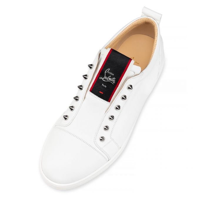 Tenis Christian Louboutin F.A.V Fique A Vontade Calf Sneakers Hombre Blancos | MX-34492