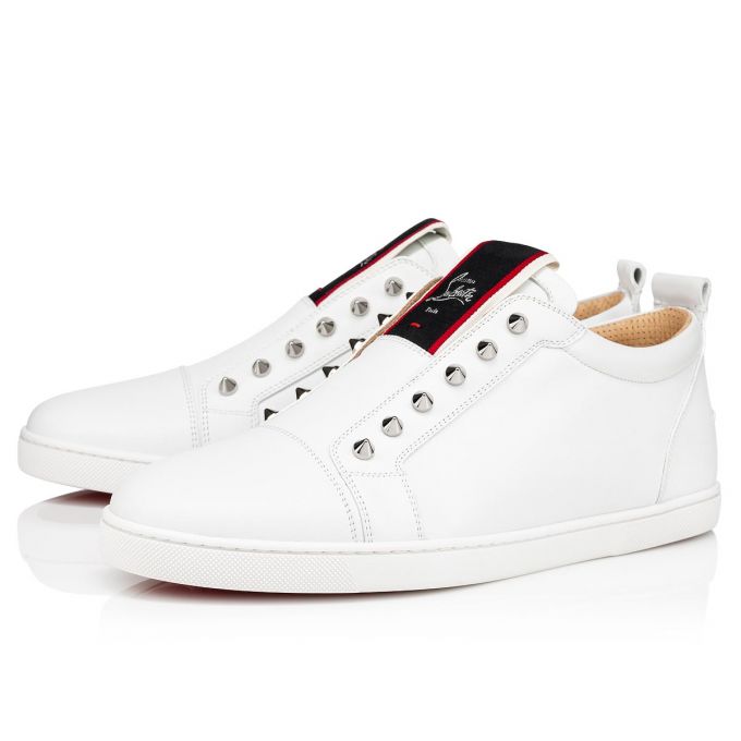 Tenis Christian Louboutin F.A.V Fique A Vontade Calf Sneakers Hombre Blancos | MX-34492