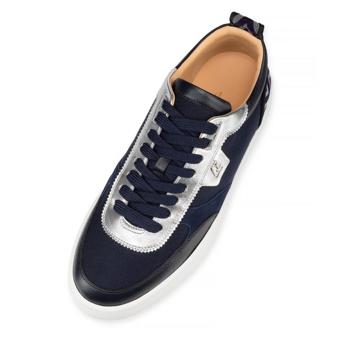 Tenis Christian Louboutin Happyrui Creative Fabric Sneakers Hombre Azul Marino | MX-69829