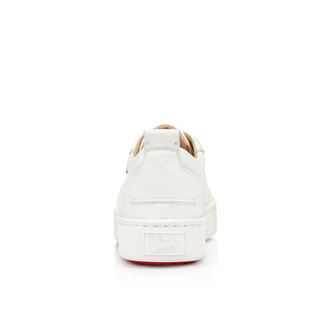 Tenis Christian Louboutin Happyrui Spikes 000 Mat Calf Sneakers Hombre Blancos | MX-02123