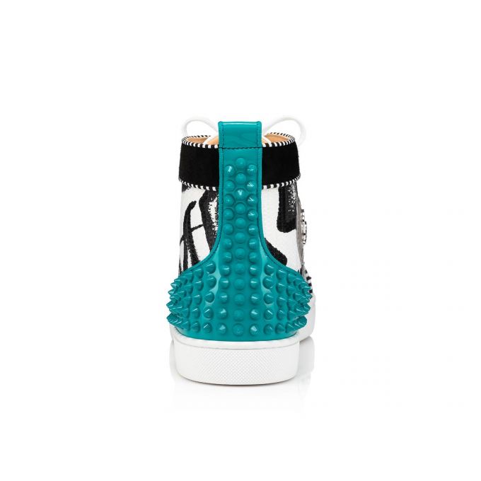 Tenis Christian Louboutin Lou Spikes 2 Algodon Sneakers Hombre Multicolor | MX-36877