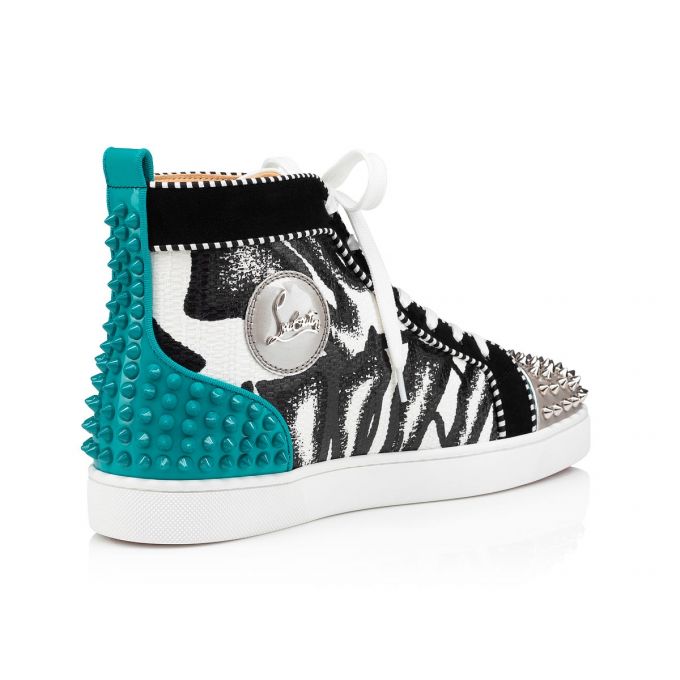 Tenis Christian Louboutin Lou Spikes 2 Algodon Sneakers Hombre Multicolor | MX-36877