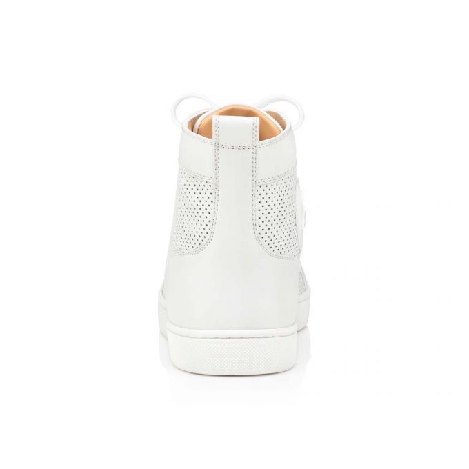 Tenis Christian Louboutin Lou Spikes Calf Sneakers Mujer Blancos | MX-34367