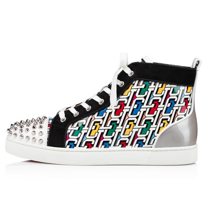 Tenis Christian Louboutin Lou Spikes Orlato Calf Sneakers Hombre Multicolor | MX-02211