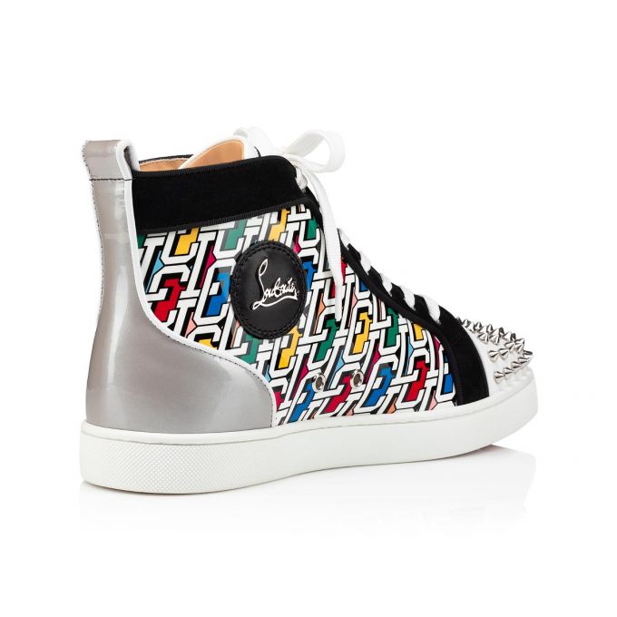 Tenis Christian Louboutin Lou Spikes Orlato Calf Sneakers Hombre Multicolor | MX-02211