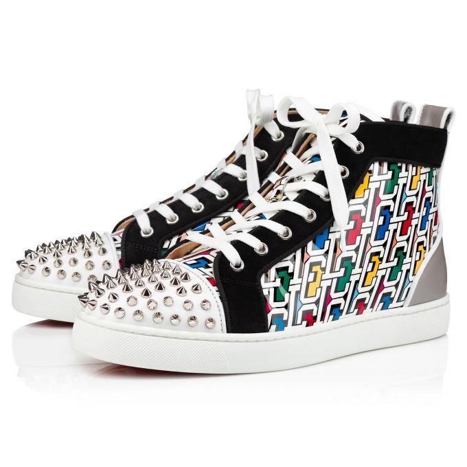 Tenis Christian Louboutin Lou Spikes Orlato Calf Sneakers Hombre Multicolor | MX-02211