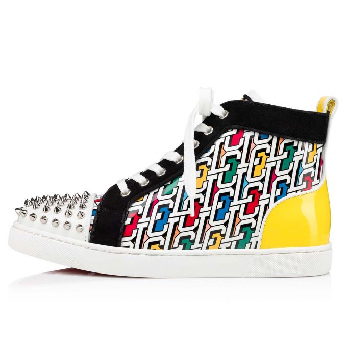 Tenis Christian Louboutin Lou Spikes Orlato Charol Sneakers Mujer Multicolor | MX-11513