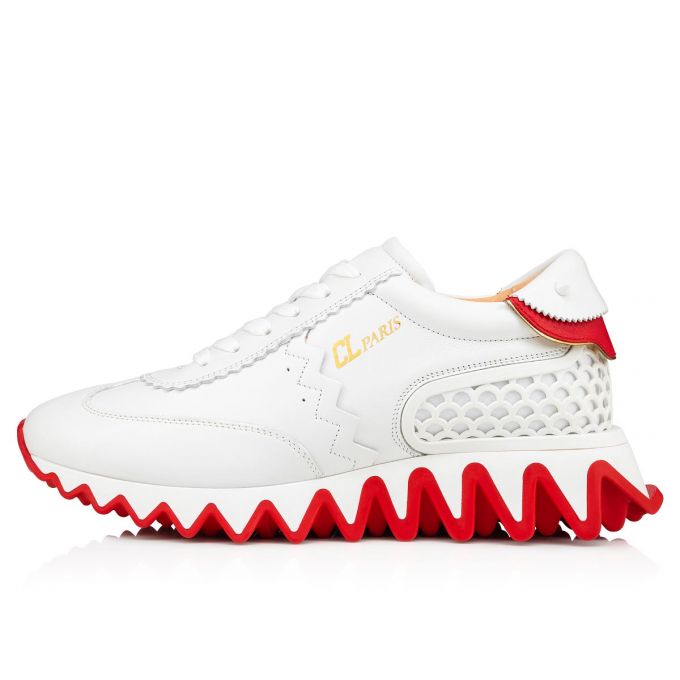 Tenis Christian Louboutin Loubishark Calf Sneakers Mujer Blancos | MX-49513