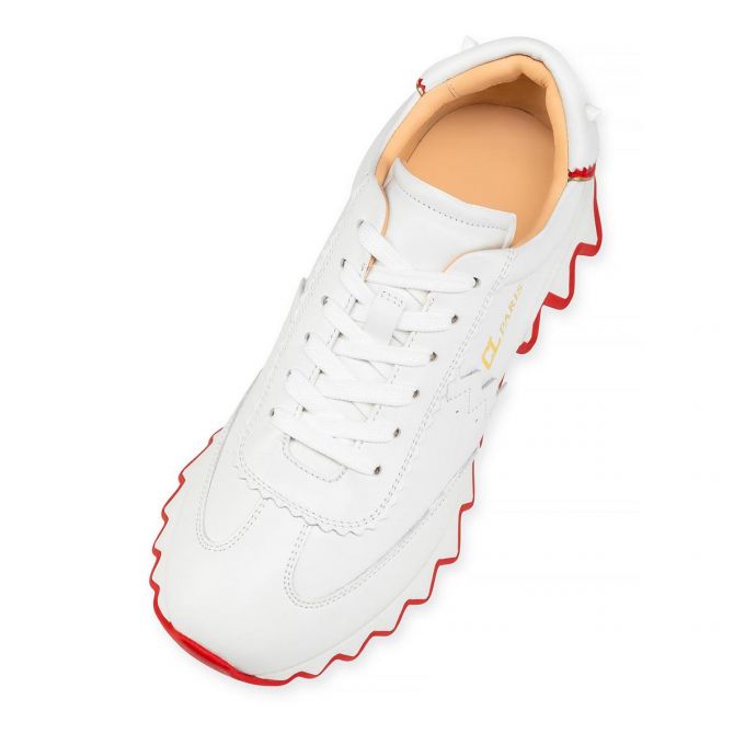 Tenis Christian Louboutin Loubishark Calf Sneakers Mujer Blancos | MX-49513