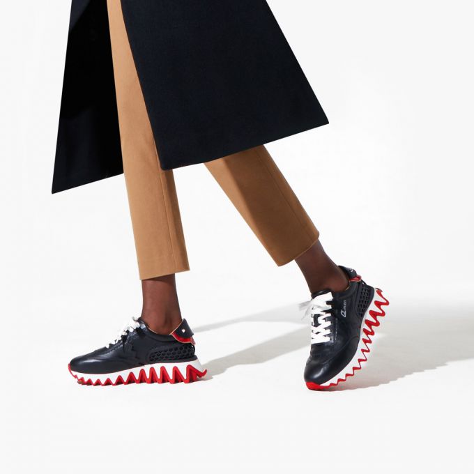 Tenis Christian Louboutin Loubishark Calf Sneakers Mujer Negros Rojos | MX-51994