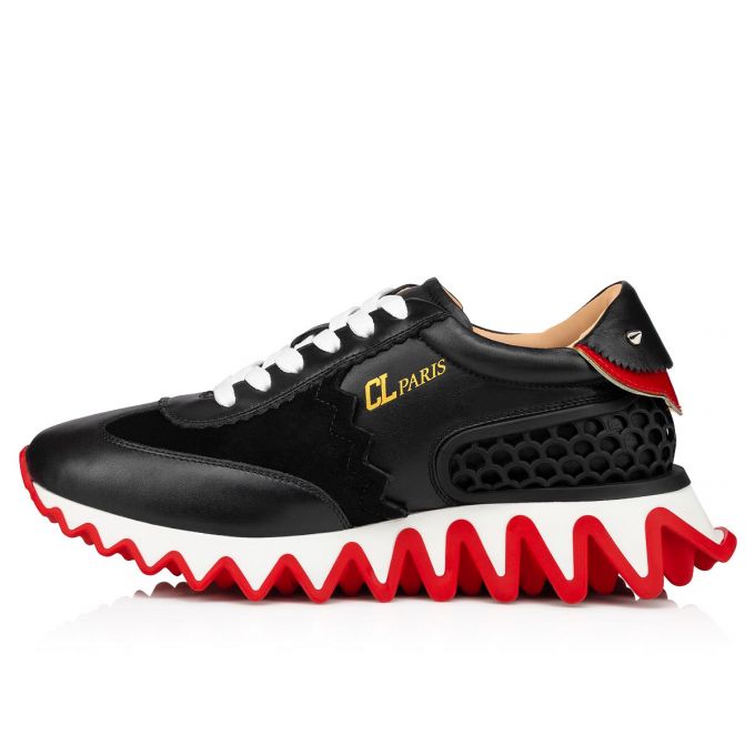 Tenis Christian Louboutin Loubishark Calf Sneakers Mujer Negros Rojos | MX-51994