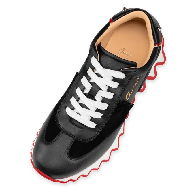 Tenis Christian Louboutin Loubishark Calf Sneakers Mujer Negros Rojos | MX-51994