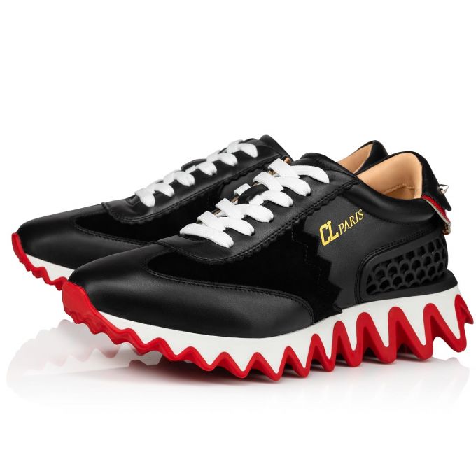 Tenis Christian Louboutin Loubishark Calf Sneakers Mujer Negros Rojos | MX-51994