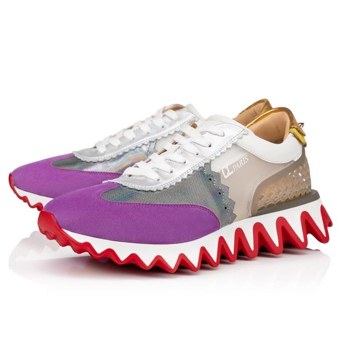 Tenis Christian Louboutin Loubishark Planos Vv/Clf Lame/Cl Version Pvc Sneakers Hombre Multicolor | MX-13249