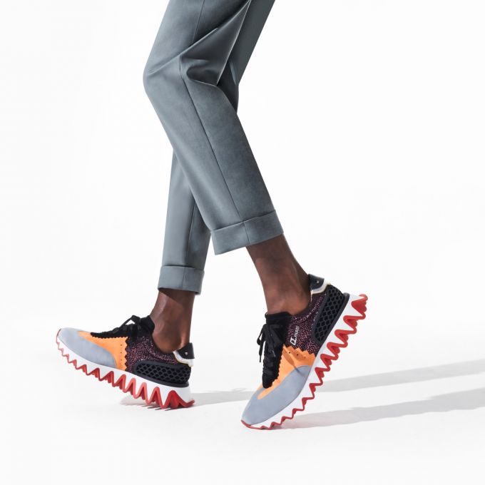 Tenis Christian Louboutin Loubishark Version Creative Cuero Sneakers Hombre Multicolor | MX-89749