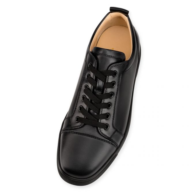 Tenis Christian Louboutin Louis Junior 000 Calf Sneakers Hombre Negros | MX-67312