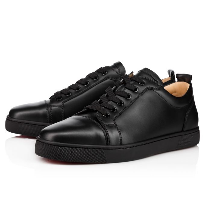 Tenis Christian Louboutin Louis Junior 000 Calf Sneakers Hombre Negros | MX-67312