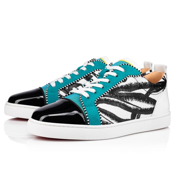 Tenis Christian Louboutin Louis Junior Orlato Algodon Sneakers Hombre Multicolor | MX-06814