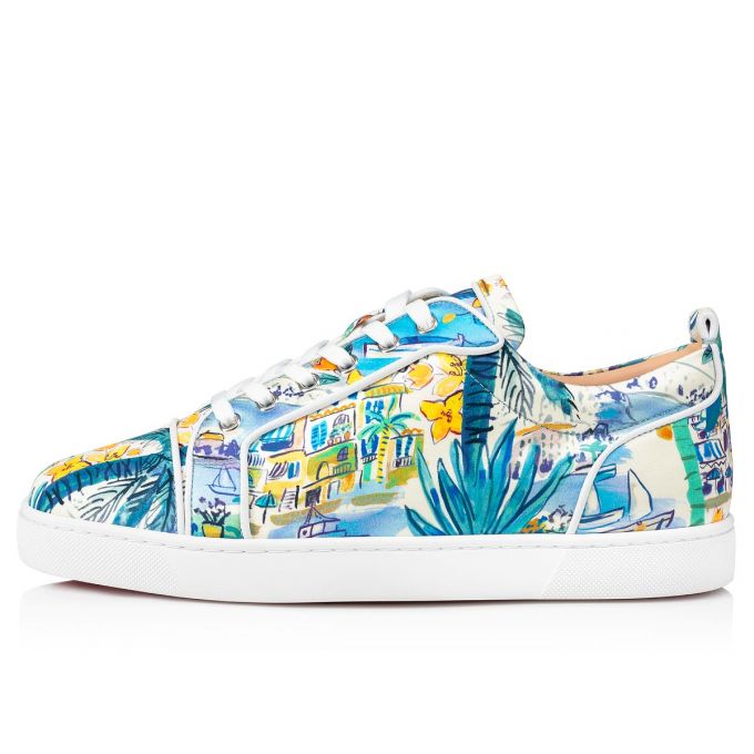 Tenis Christian Louboutin Louis Junior Orlato Silk Sneakers Hombre Multicolor | MX-07609