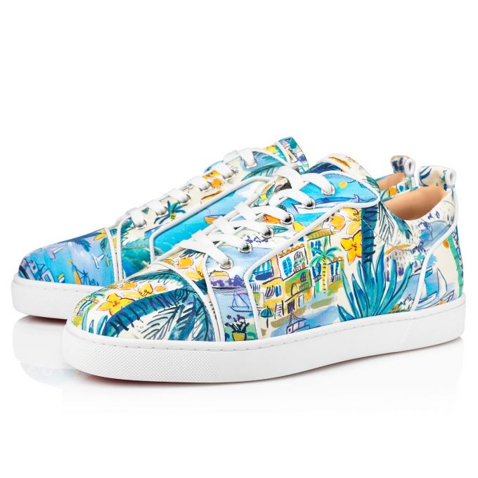 Tenis Christian Louboutin Louis Junior Orlato Silk Sneakers Hombre Multicolor | MX-07609