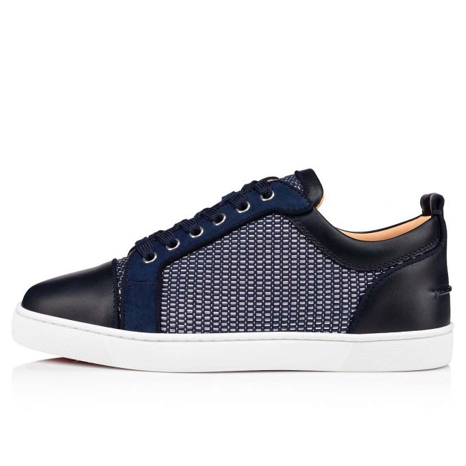 Tenis Christian Louboutin Louis Junior Orlato Algodon Sneakers Hombre Azules | MX-97547