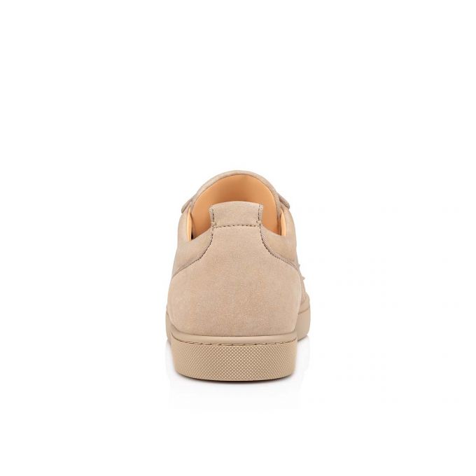 Tenis Christian Louboutin Louis Junior Sp 000 Mat Veau Velours Sneakers Hombre Beige | MX-11489