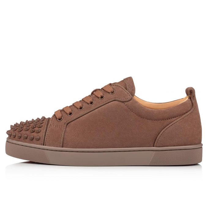 Tenis Christian Louboutin Louis Junior Sp 000 Mat Veau Velours Sneakers Hombre Marrom | MX-14286