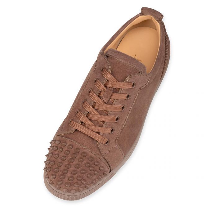 Tenis Christian Louboutin Louis Junior Sp 000 Mat Veau Velours Sneakers Hombre Marrom | MX-14286