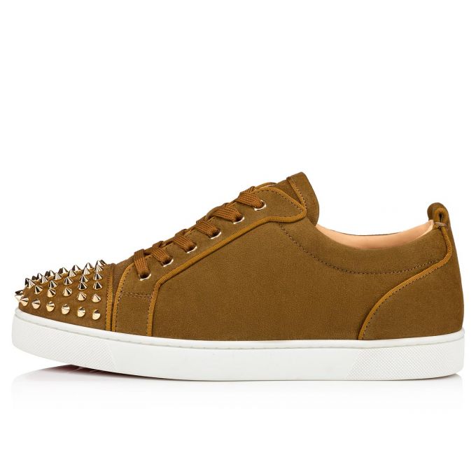 Tenis Christian Louboutin Louis Junior Sp 000 Veau Velours Sneakers Hombre Verde Oliva | MX-49722