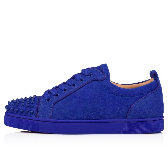 Tenis Christian Louboutin Louis Junior Sp 000 Mat Veau Velours Sneakers Hombre Azules | MX-61396