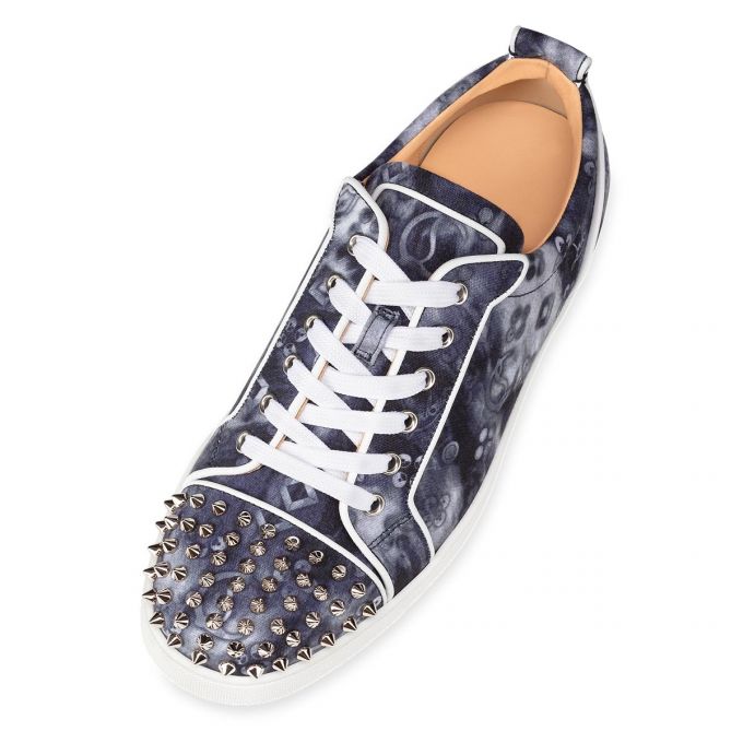 Tenis Christian Louboutin Louis Junior Spikes Orlato Algodon Sneakers Hombre Multicolor | MX-94487