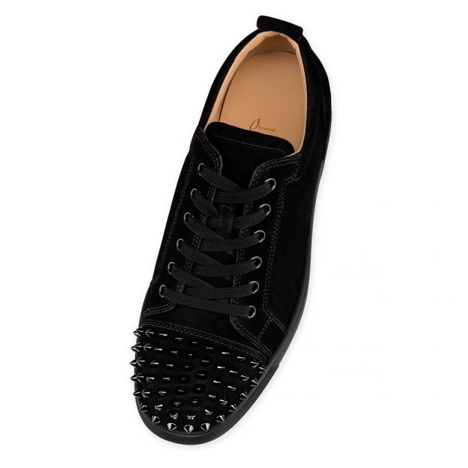 Tenis Christian Louboutin Louis Junior Sp 000 Veau Velours Sneakers Hombre Negros | MX-95437