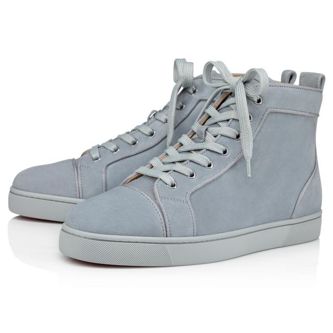 Tenis Christian Louboutin Louis Orlato 000 Brest Veau Velours Sneakers Hombre Azules Claro | MX-84242