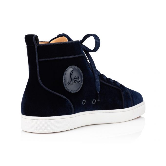 Tenis Christian Louboutin Louis Orlato Classic Fabric Sneakers Hombre Azul Marino | MX-39612